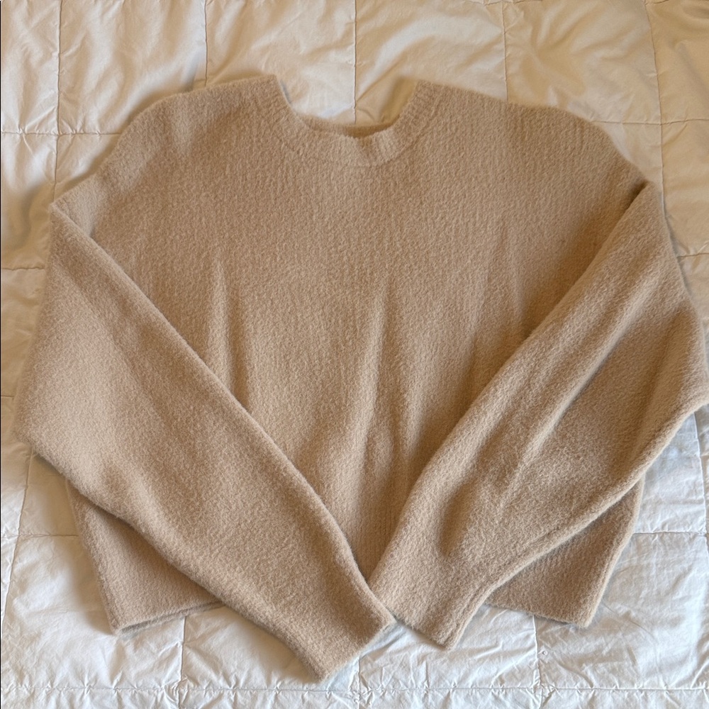 Bershka Beige Knit Sweater